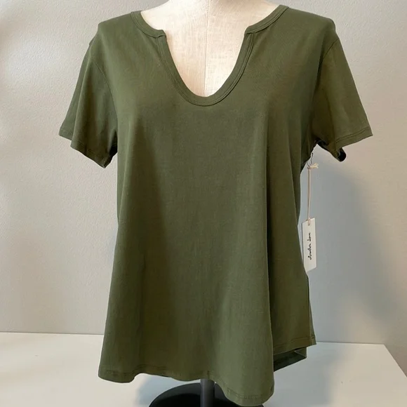 NWT Another Love short sleeve green tee - Picture 1 of 7